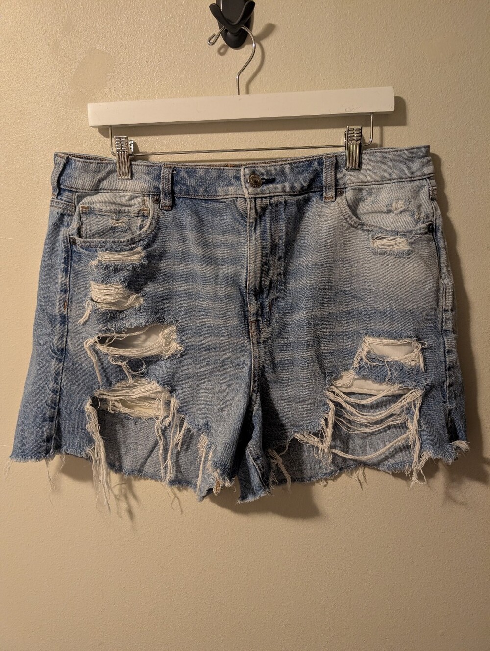 American Eagle Outfitters Light Blue Mom Shorts 16